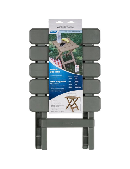 Mesa Lateral Plegable Camco Adirondack 2 Pzas Resistente