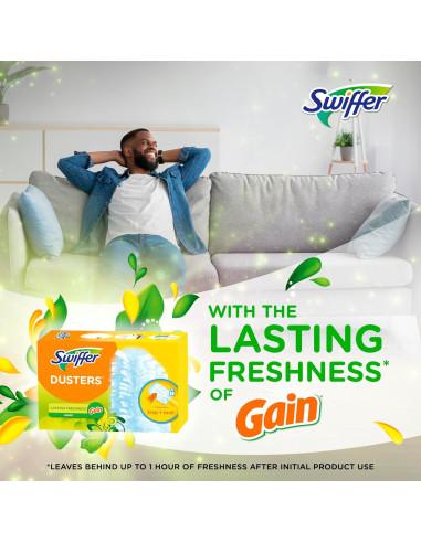 Recarga Swiffer Dusters 18 unidades Aroma Gain para limpieza