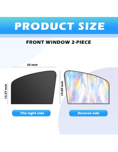 Sombrillas Holográficas Figpade para Ventanas de Automóvil 2 Piezas 2