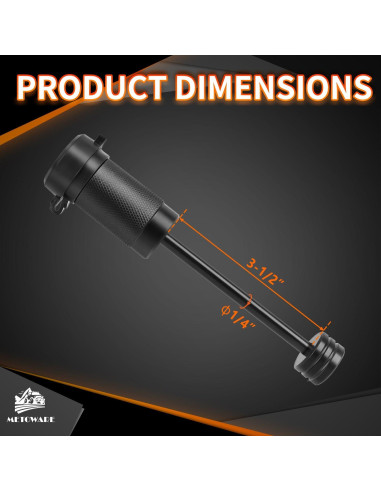 Cerradura de Acoplador de Remolque METOWARE 1/4" Diámetro