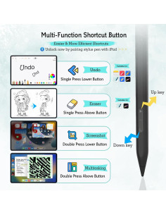 Bolígrafo Estilográfico MYSTILUCK Negro para iPad 2018-2024 2