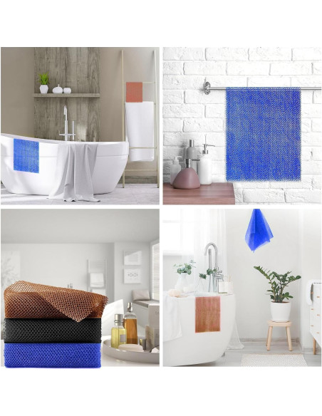 Esponja de Baño Exfoliante UJFQBH 3 Piezas 80 cm Nylon