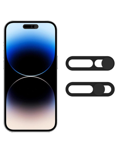 Cubierta de Webcam MakLuen para iPhone 14 Pro/Pro Max - Negro