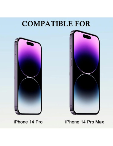 Cubierta de Webcam MakLuen para iPhone 14 Pro/Pro Max - Negro