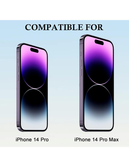 Cubierta de Webcam MakLuen para iPhone 14 Pro/Pro Max - Negro