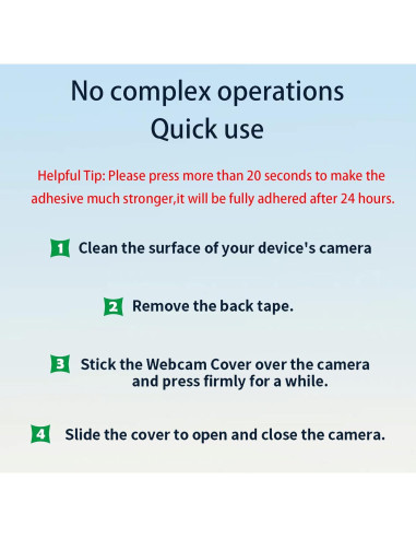Cubierta de Webcam MakLuen para iPhone 14 Pro/Pro Max - Negro