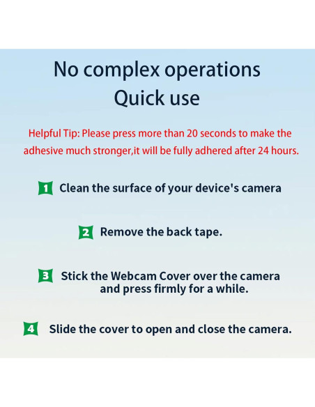 Cubierta de Webcam MakLuen para iPhone 14 Pro/Pro Max - Negro