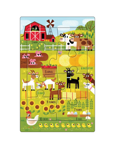 Rompecabezas Infantil Buffalo - 8 Piezas y Más - 4 Años+