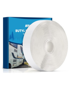 Cinta Selladora Butílica Kohree Blanca 0.32 cm x 1.9 cm x 9.14 m