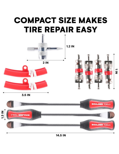 Cucharas para Neumáticos Boulder Tools - Kit Completo 3 Pzas