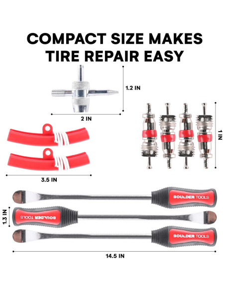 Cucharas para Neumáticos Boulder Tools - Kit Completo 3 Pzas