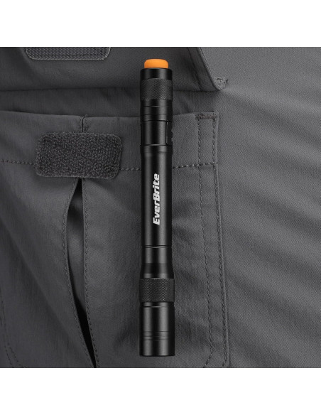 Linterna de Bolígrafo EverBrite 100LM Aluminio Negro - Paquete de 4