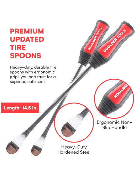Cucharas para Neumáticos Boulder Tools - Kit Completo 3 Pzas