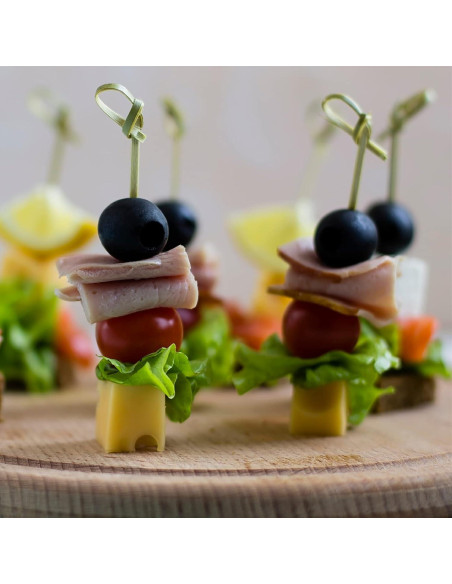 1200 Palillos de Cóctel de Bambú Vicuna R 10.5 cm Decorativos