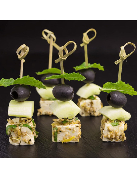 1200 Palillos de Cóctel de Bambú Vicuna R 10.5 cm Decorativos