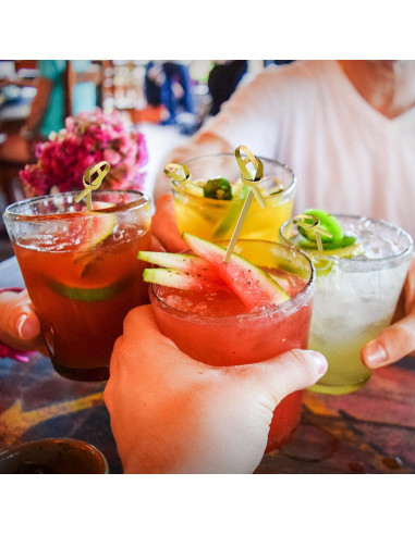 1200 Palillos de Cóctel de Bambú Vicuna R 10.5 cm Decorativos