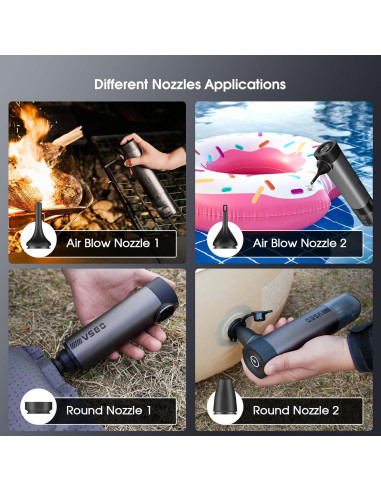 Aspiradora de Coche Inalámbrica VSGO V-EB02-S1E 17000Pa 5 en 1