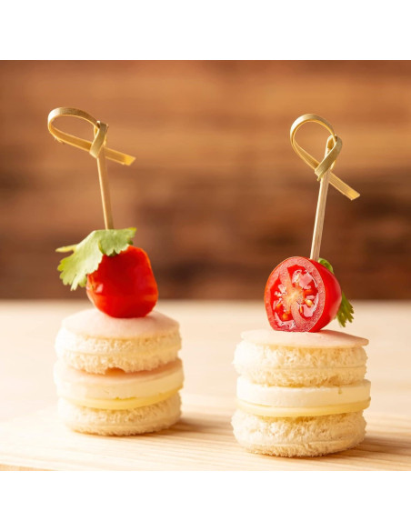 1200 Palillos de Cóctel de Bambú Vicuna R 10.5 cm Decorativos