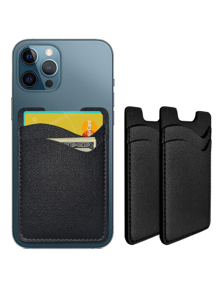 Soporte para Tarjetas de Teléfono Puxnoin - 2 Pack Negro Soporte para Tarjetas de Teléfono Puxnoin - 2 Pack Negro