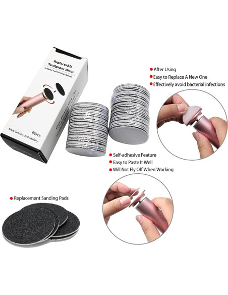 120 Discos de Lija Reemplazables I-B-N para Lima Eléctrica