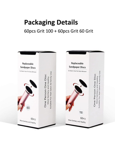 120 Discos de Lija Reemplazables I-B-N para Lima Eléctrica