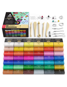 Kit de Arcilla Polimérica ARTEZA 42 Colores + 5 Herramientas