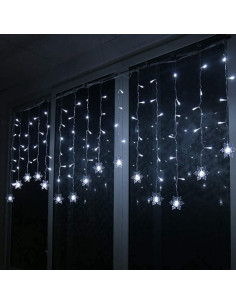 Luces de Cortina LED MBVBN 4M 96 Lámparas Blanco Frío 2