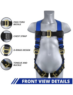 Arnés de Seguridad TRSMIMA Cuerpo Completo 5 Puntos Ajuste 2