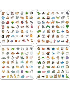 200 Pegatinas Kawaii de Animales YOMELA - Vinilo Impermeable 2