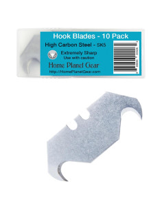 Cuchillas de Gancho Home Planet Gear 10 Piezas SK5 Afiladas