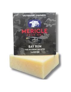 Jabón Mericle Bay Rum Orgánico 142g Barra Exfoliante Natural