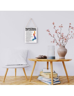 Cartel Motivacional de Baloncesto 20x25 cm - Decoración de Pared 2