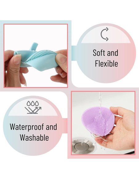 Cepillo Facial de Silicona Slick - Paquete de 4 Unidades Cepillo Facial de Silicona Slick - Paquete de 4 Unidades