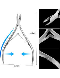 Cortadores de Cutículas Japior - 4 Paquetes Acero Inoxidable 2