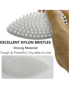 Cepillo de Mano para Uñas GKETN con Cerdas de Nylon Rígidas 2