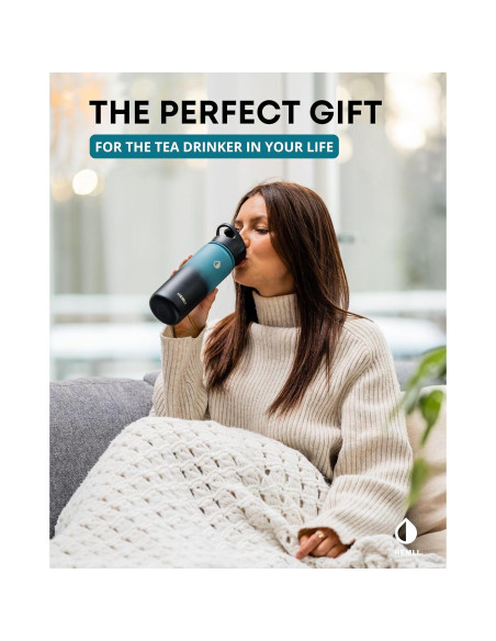 Botella de Té Aislada Hemli 0.5L con Infusor Acero Inoxidable