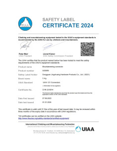 Mosquetón de Escalada Favofit F002 42KN Bloqueo Automático 2