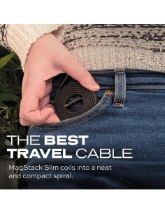 Cable USB a USB-C Magnético Antienredos 27W 1M MagStack 2