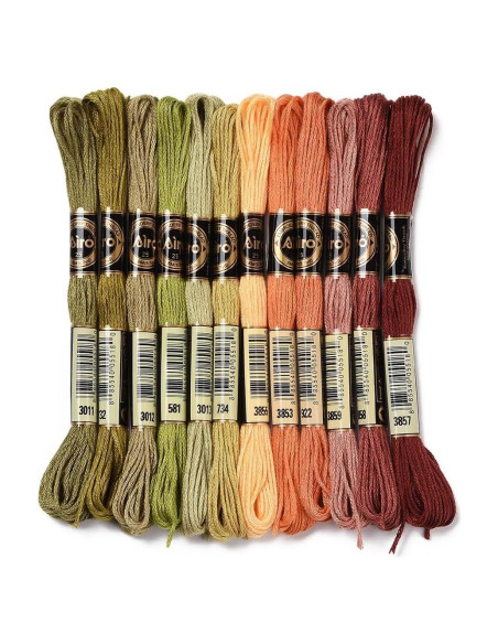 Hilo de Bordado CABODYALS 12 Madejas 105 Yardas Poliester