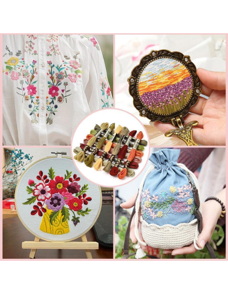 Hilo de Bordado CABODYALS 12 Madejas 105 Yardas Poliester