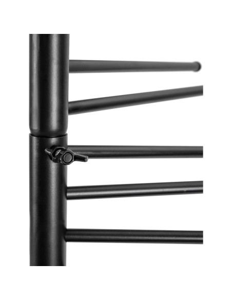 Organizador de Bufandas DYRABREST de Hierro Negro 30 Varillas