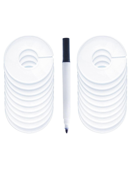 Divisores de Tamaño para Ropa FindUWill - 20 Piezas Redondas