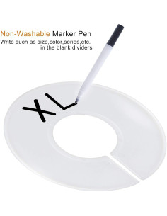 Divisores de Tamaño para Ropa FindUWill - 20 Piezas Redondas 2