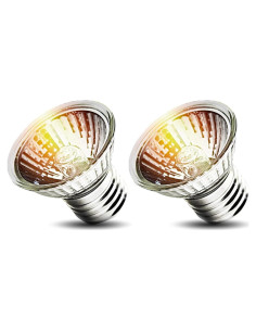 Paquete de 2 bombillas de calor UVA UVB 25W KOHEOPT para reptiles