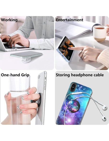 Soporte Plegable para Teléfono LDSXAY - Negro - Multifuncional