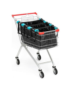 Paquete de 3 Bolsas Reutilizables Ecológicas con Clips - Negro