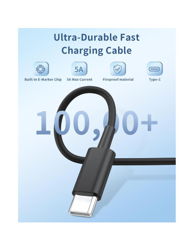 Cargador Rápido USB C Qntry 25W 2Pack con Cable 1.83m