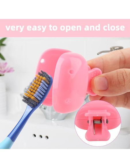 Paquete de 4 Cubiertas de Cabeza para Cepillo de Dientes Hxezoc