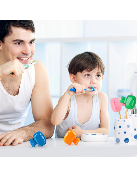 Paquete de 4 Cubiertas de Cabeza para Cepillo de Dientes Hxezoc