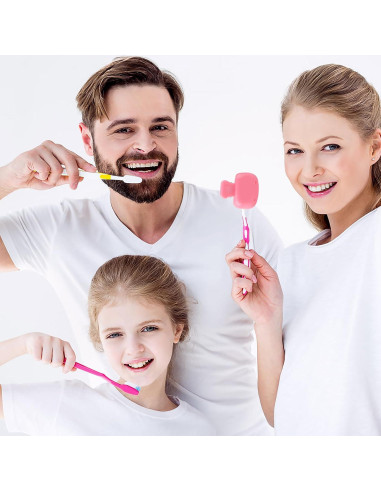 Paquete de 4 Cubiertas de Cabeza para Cepillo de Dientes Hxezoc